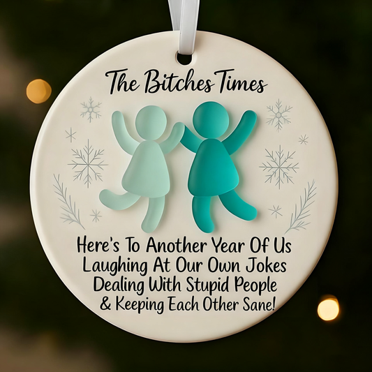 🎅JULESALG 50% RABATT!🌊 Morsomt Friendship Sea Glass Keepsake Ornament✨formet av naturen og laget for hånd