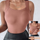 Termisk singlet for kvinner med U-hals og innebygd BH