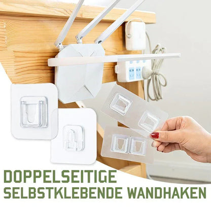 🪝 KJØP 3, FÅ 2 GRATIS – 60 par selvklebende veggkroker – kun 4,9 kr/par – hold 15 kg – rustfritt stål – ingen boring – for bad, kjøkken og utendørs