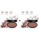 ⏳🔥LIMITED-TIME 49% OFF! ⏰✨Buy 1 Get 1 Free 🖌️50K+ Sold!!!🖤Eyebrow Stamp Powder Kit with Applicator Brush, One Press Perfect Brow Stamp, Waterproof Long Lasting 24H Wear Eyebrow Makeup for Lazy Daily Salon-Like Brows