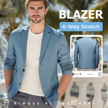 🔥 50 % RABATT! Herre lettvektsblazer – Perfekt for alle årstider – Fra M til 7XL – stilfull, komfortabel og allsidig ✨
