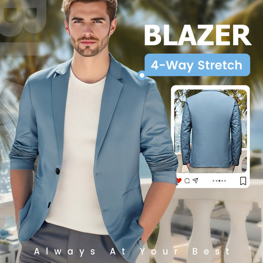🔥 50 % RABATT! Herre lettvektsblazer – Perfekt for alle årstider – Fra M til 7XL – stilfull, komfortabel og allsidig ✨