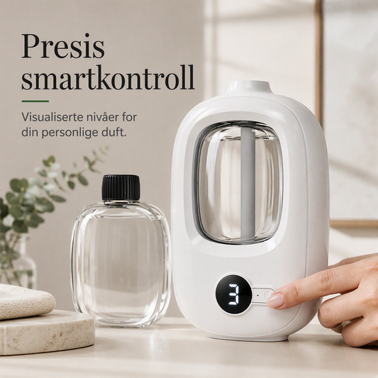 🌿🌸 2026 NYHET: 50 % RABATT – Smart aromadiffuser – Tidsbestemt duftdiffusjon – 8 naturlige dufter – 4 nivåer – Nattlys – For soverom, stue, kontor og bad 🏠✨🛡️