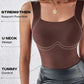 Termisk singlet for kvinner med U-hals og innebygd BH