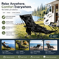 🪑 50% OFF! 🌿 Portable Adjustable Outdoor Folding Chair – Lightweight, Sturdy & Multi-Purpose – Perfect for Garden, Camping, Beach or Patio – Effortless to Carry & Set Up 🏕️✨