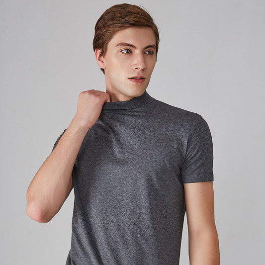 🎁Varmt salg 40% OFF⏳T-skjorte med krage og smal passform for menn