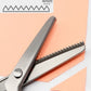 ✂️ 50% RABATT – Dekorative pinksaks – ergonomisk – allsidig – skarpe rustfrie blader – for stoff, lær, plast og papir – ideell for profesjonell og privat bruk