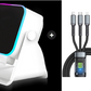 🎄✨ Julen: 50% Rabatt i Begrenset Tid｜5-i-1 Trådløs Induksjonshøyttalerstativ – 3500 mAh Nødladepowerbank – 360° Justerbar Holder – Fargerikt Ambientlys – Perfekt Julegave 🎁🔊🛡️