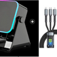 🎄✨ Julen: 50% Rabatt i Begrenset Tid｜5-i-1 Trådløs Induksjonshøyttalerstativ – 3500 mAh Nødladepowerbank – 360° Justerbar Holder – Fargerikt Ambientlys – Perfekt Julegave 🎁🔊🛡️