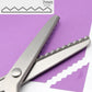 ✂️ 50% RABATT – Dekorative pinksaks – ergonomisk – allsidig – skarpe rustfrie blader – for stoff, lær, plast og papir – ideell for profesjonell og privat bruk