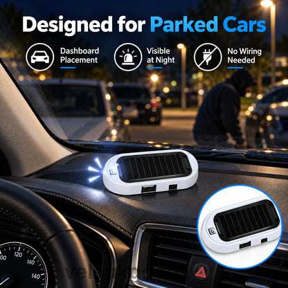 🔥 KJØP 1, FÅ 1 GRATIS – Solcelledrevet blinklys til bil – Ingen ledninger – Ingen boring – Automatisk blinking – Velg rødt eller blått lys 🚗💪