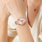 ⌚ 50% RABATT + GRATIS ARMBÅND – Diamond Fashion stjerne- og måneklokke – blendende diamanter – høy kvalitet – presis kvarts – justerbar – perfekt gave for henne
