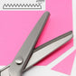 ✂️ 50% RABATT – Dekorative pinksaks – ergonomisk – allsidig – skarpe rustfrie blader – for stoff, lær, plast og papir – ideell for profesjonell og privat bruk