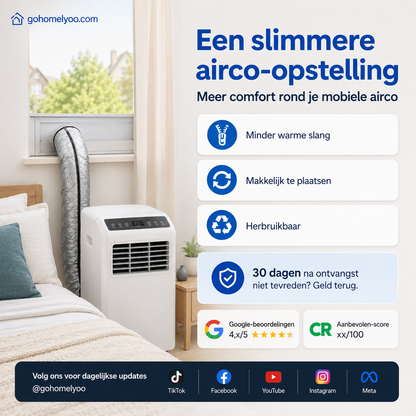 ❄️ 50% RABATT – Isolasjonshylse for airco-slange – reduser varmetap – lavere strømforbruk – for både sommer og vinter