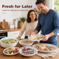 🍲 KJØP 1, FÅ 1 GRATIS – Elastiske matdeksler – 100 stk per pakke – klar strekkforsegling – gjenbrukbare – slitesterke – for boller, tallerkener, frukt og rester – perfekt til hjemmet, piknik og fester