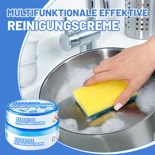Gjør husarbeidet til en lek – 50 % rabatt på kraftig rengjøringskrem – Fjerner fett, kalk og matrester – Innebygd svamp – Skånsom, men effektiv – Perfekt for kjøkken, bad og mer 💪🧴