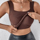 Termisk singlet for kvinner med U-hals og innebygd BH