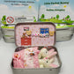 🔥Easter Best Gift 50% OFF-🎁🐇Bunny Easter Plysj mamma og baby kaniner i Pocket Tin: rollespill søsken Gave, påskegave