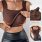 Termisk singlet for kvinner med U-hals og innebygd BH