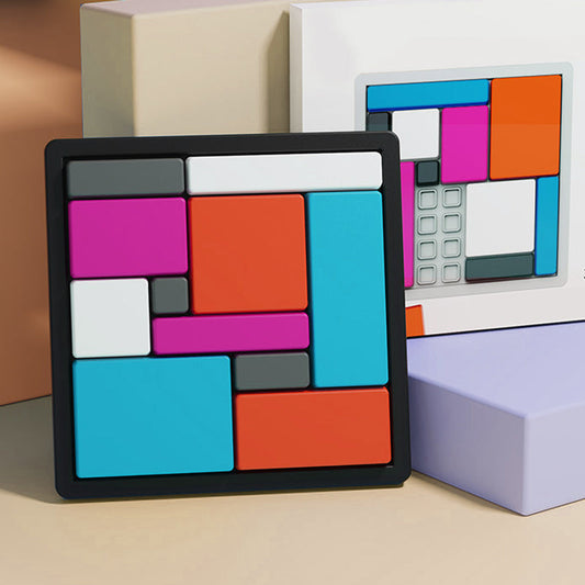 Kreativt geometrisk blokkpuslespill