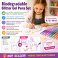 🖊️ Glittergelpenner – 8/12/18 farger, biologisk nedbrytbart glitter, giftfritt blekk. Perfekt til fargelegging og kort! ✨🎨