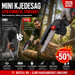 🪓 Børsteløs bærbar minisag – kraftig motor, langvarig batteri, lett og ergonomisk. Perfekt til beskjæring, ved og hagearbeid – sikker og effektiv! 🌳🔋