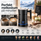 ☕ Elektrisk melkeskummer i rustfritt stål – 4 moduser, varm/kald skum, klar på 2 min. Baristakvalitet hjemme! ✨🥛