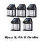 🔥 NÅ: 50 % RABATT I EN BEGRENSET PERIODE – Solcelledrevet vegglampe med bevegelsessensor – IP65-vanntett – 3 lysmoduser – Automatisk av/på – Ingen strømutgifter 🌞✨🛡️