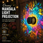 🌞 50% RABATT NÅ! 🌀💥 Solar mandala vegglampe – utendørs hagegjerde projektorlampe, patio, ambient dekor