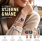 ⌚ 50% RABATT + GRATIS ARMBÅND – Diamond Fashion stjerne- og måneklokke – blendende diamanter – høy kvalitet – presis kvarts – justerbar – perfekt gave for henne