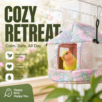 Cool Any Bird Instantly! No-Drill Breathable Mesh Hideaway
