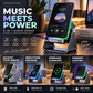 🎄✨ Julen: 50% Rabatt i Begrenset Tid｜5-i-1 Trådløs Induksjonshøyttalerstativ – 3500 mAh Nødladepowerbank – 360° Justerbar Holder – Fargerikt Ambientlys – Perfekt Julegave 🎁🔊🛡️
