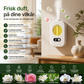 🌿🌸 2026 NYHET: 50 % RABATT – Smart aromadiffuser – Tidsbestemt duftdiffusjon – 8 naturlige dufter – 4 nivåer – Nattlys – For soverom, stue, kontor og bad 🏠✨🛡️
