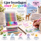 🖊️ Glittergelpenner – 8/12/18 farger, biologisk nedbrytbart glitter, giftfritt blekk. Perfekt til fargelegging og kort! ✨🎨