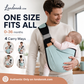 👶 50% RABATT – 4-i-1 babylomme – 0–36 måneder – 4 bærestillinger – pustende – ergonomisk – håndfri komfort – for trygge og komfortable turer