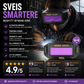 👓 50% RABATT – Profesjonelle sveisebriller – automatisk mørklegging – panoramasikt – PC-linser – UV/IR beskyttelse – lette & komfortable – for punktsveising og skjæring