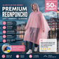 🧥 KJØP 1, FÅ 1 GRATIS – Regnjakke i kompakt design – vanntett – lett – enkel å bruke – passer i lommen – for uventede regnbyger