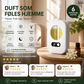 🌿🌸 2026 NYHET: 50 % RABATT – Smart aromadiffuser – Tidsbestemt duftdiffusjon – 8 naturlige dufter – 4 nivåer – Nattlys – For soverom, stue, kontor og bad 🏠✨🛡️