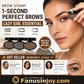 ⏳🔥LIMITED-TIME 49% OFF! ⏰✨Buy 1 Get 1 Free 🖌️50K+ Sold!!!🖤Eyebrow Stamp Powder Kit with Applicator Brush, One Press Perfect Brow Stamp, Waterproof Long Lasting 24H Wear Eyebrow Makeup for Lazy Daily Salon-Like Brows