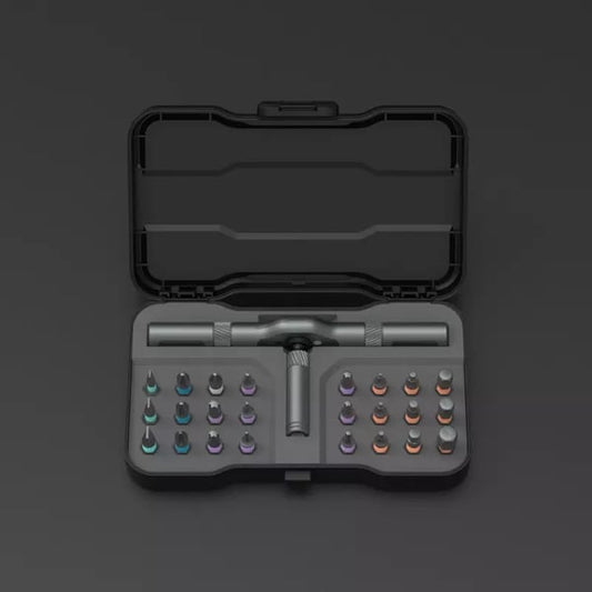 🧲 24-i-1 magnetisk skrutrekker sett med ratchet – formbart design – bærbart verktøy for hjemmet