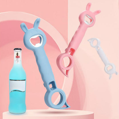🍺 50% RABATT – 4-i-1 flaskåpner – kreativ design – bærbar – enkel å bruke – perfekt for eldre og arthritikere – unik gave