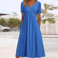 👗 50% RABATT – Elegant V-hals kjole – lett & luftig – supermyk – kort erme – for alle kroppstyper – tidløs & allsidig – perfekt gave