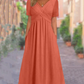 👗 50% RABATT – Elegant V-hals kjole – lett & luftig – supermyk – kort erme – for alle kroppstyper – tidløs & allsidig – perfekt gave