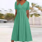 👗 50% RABATT – Elegant V-hals kjole – lett & luftig – supermyk – kort erme – for alle kroppstyper – tidløs & allsidig – perfekt gave
