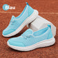 Pustende slip-on damesko med flat såle