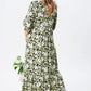 Women's Casual Floral Slim Half Sleeve Dresses