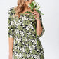 Women's Casual Floral Slim Half Sleeve Dresses