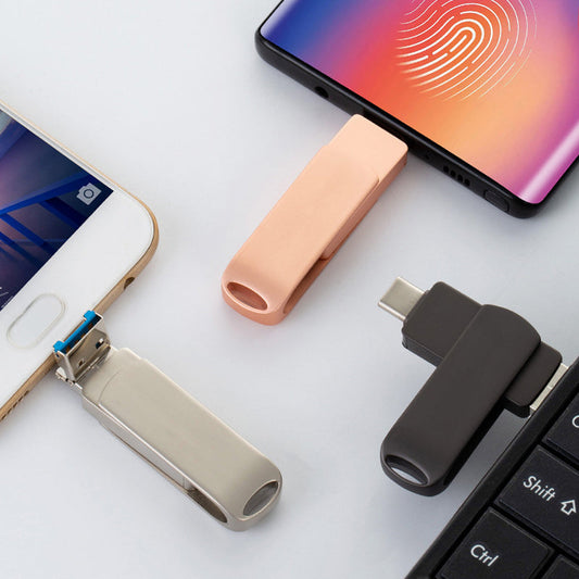 4-i-1-flashminne med flere grensesnitt (telefon/PC)