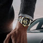 ⌚🎁Vanntett romersk skjelettur med automatisk mekanikk for menn