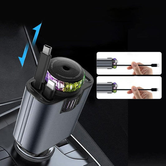 ✨ 5-i-1 Multifunksjonell enhet: Lader, aromadiffusor og stjerneprojektor i ett 🔋🌌